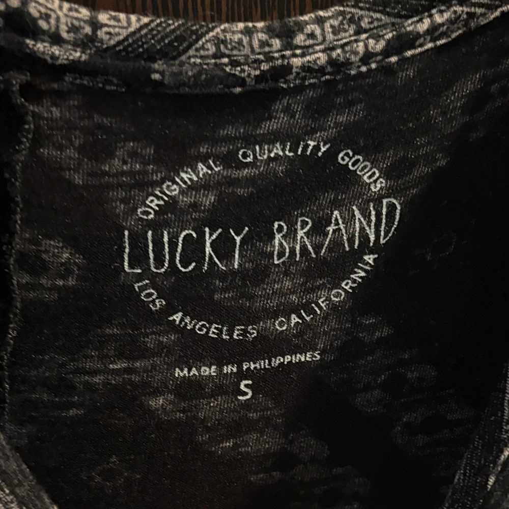 Lucky Brand Women's Geometric Cotton Blouse - Picture 3 of 4